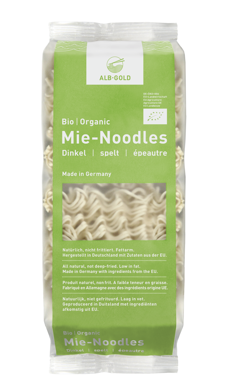 Packshot Mie-Noodles with spelt