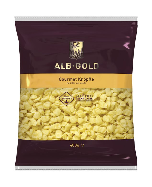 Verpackung der ALB-GOLD Gourmet Knöpfle