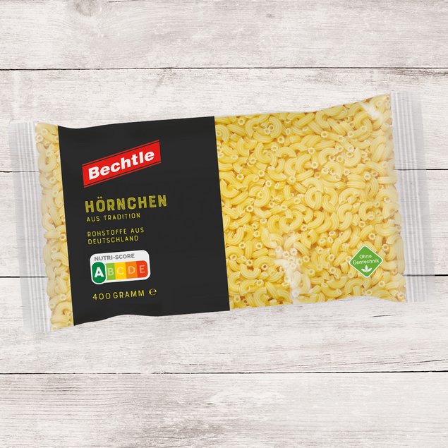 Bechtle Verpackung der Hörnchen.