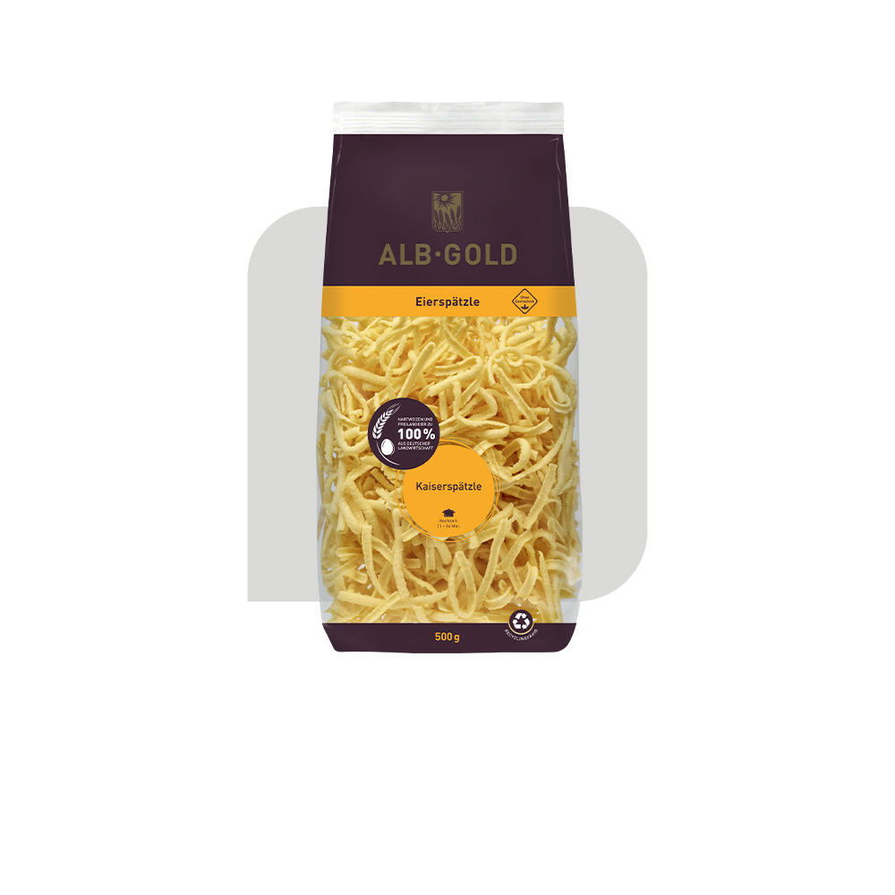 Packshot der Kaiserspätzle von ALB-GOLD
